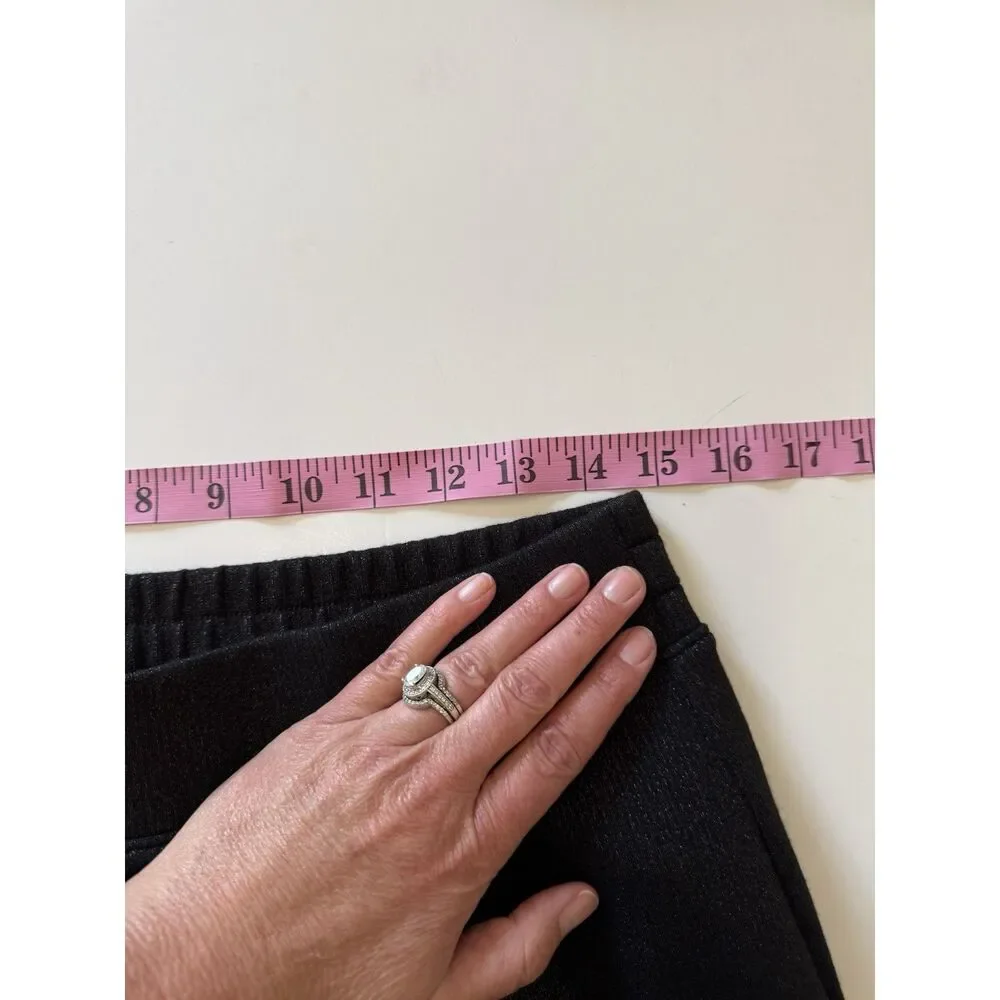 Spanx Air Essentials Wide Leg Shimmer Metallic Pull On Comfort Soft Size Large - Picture 12 of 16